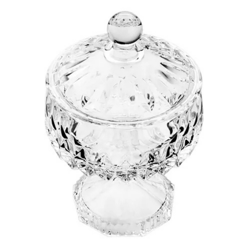 Potiche com Pé Wolff Louise – Cristal