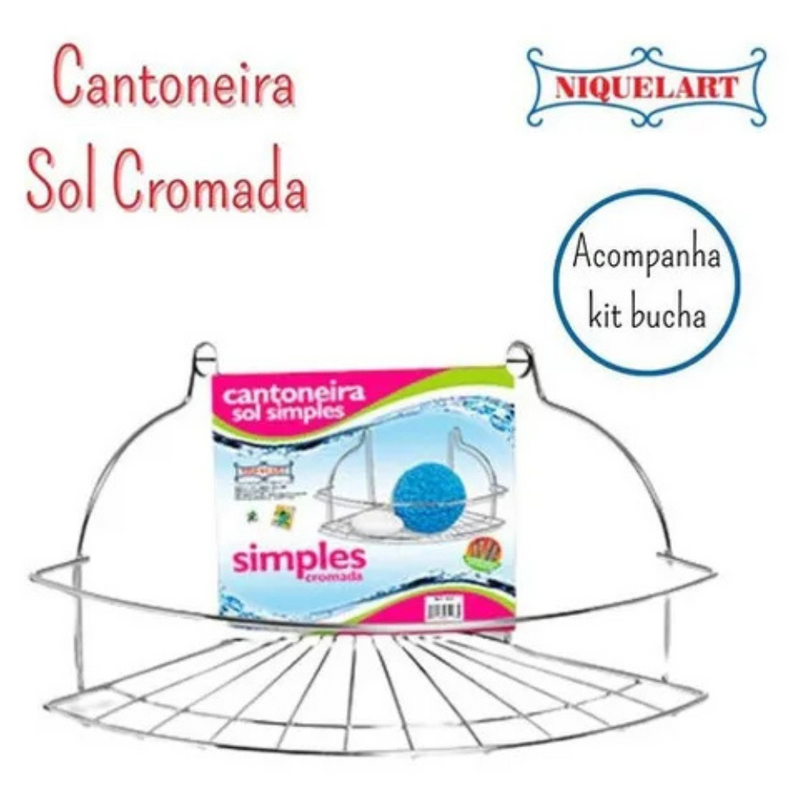 Cantoneira Sol Niquelart - Aço Cromado