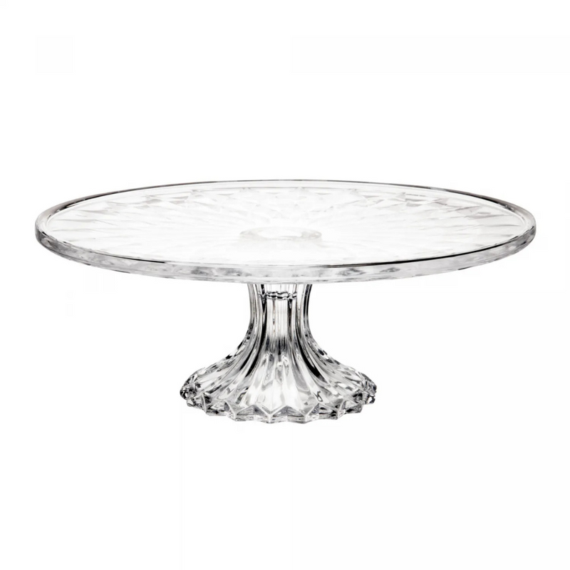 Prato para Bolo de Cristal com Pé Diamond – Lyor