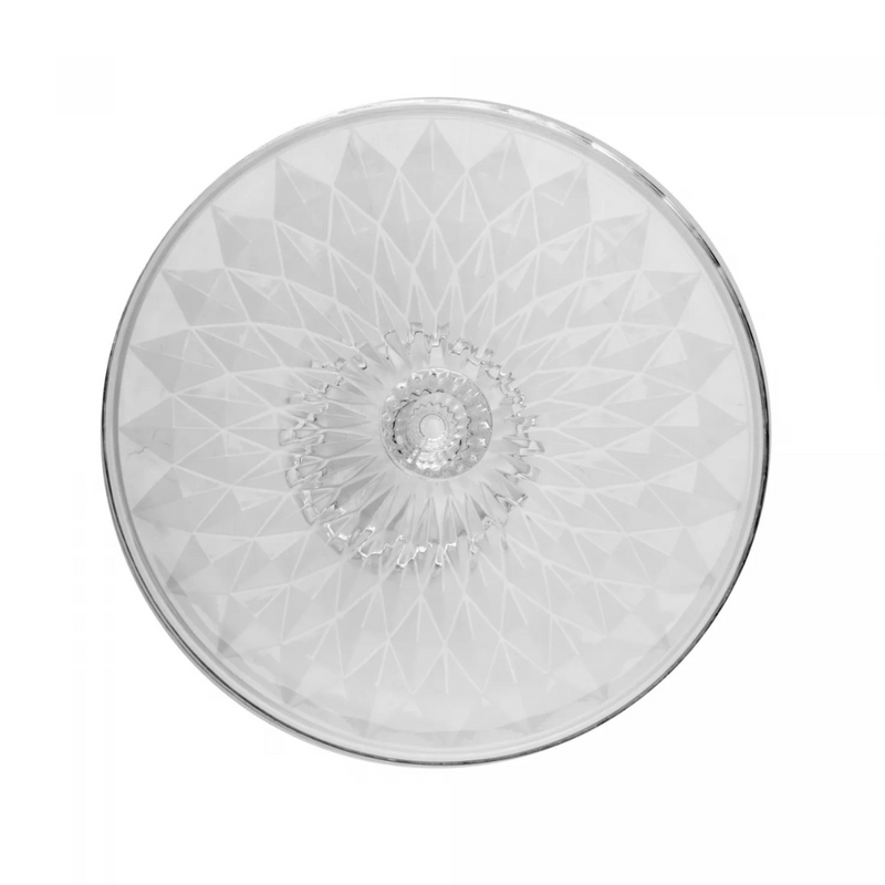 Prato para Bolo de Cristal com Pé Diamond – Lyor
