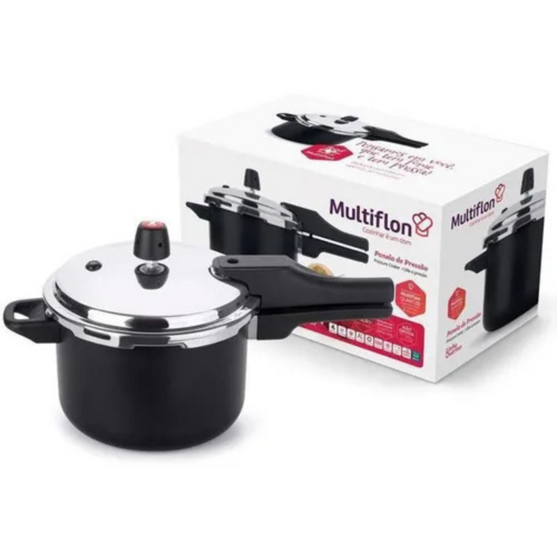 Panela de Pressão Quartzo Antiaderente Fechamento Externo 4,5L