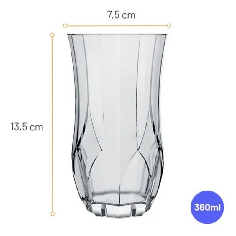 Conjunto de Copos Opera Long Drink – 360 ml (6 unidades)